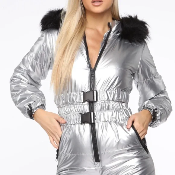 Fashion Nova Winter Boujee Snowsuit XL - Picture 3 of 5